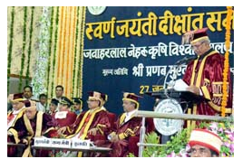 Hon'ble President of India Delivered the Convocation Address at JNKVV