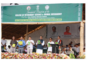 Union Agriculture Minister Laid Foundation for College of Veterinary Sciences & Animal Husbandry in Nagaland
