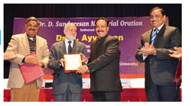 NDRI Confers “Dr. D. Sundaresan Oration Award” to Secretary, DARE & DG, ICAR